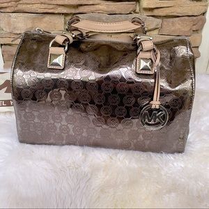 Michael Kors Metallic Silver Handbag